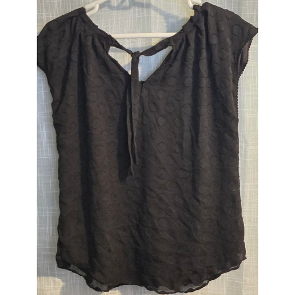 Women's LC Lauren Conrad Top Size M Black - Picture 6 of 7